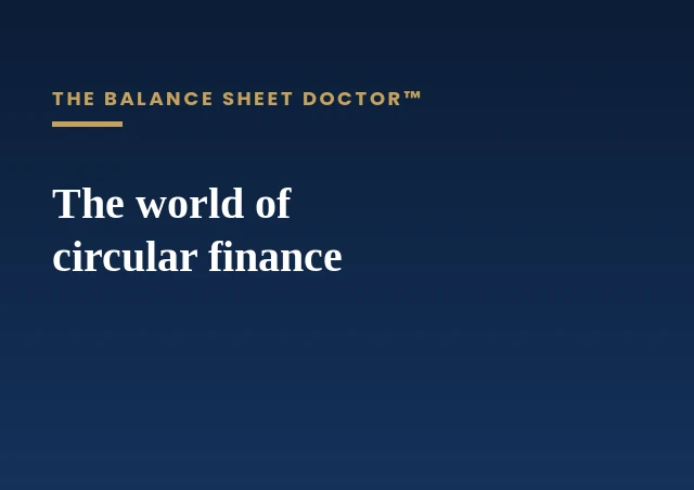 AI — the world of circular finance